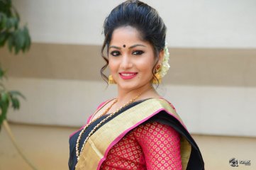 Madhavi Latha at Anushtanam Movie Audio Launch